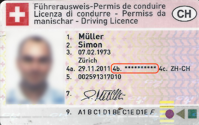 Schweizer (CH) Führerschein kaufen